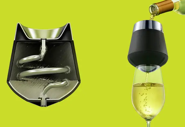 Icecap Wine Chiller and Aerator by Peter Provart