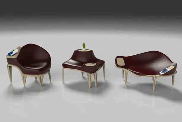 Icicle Furniture Set by Mehrdad Khorsandi