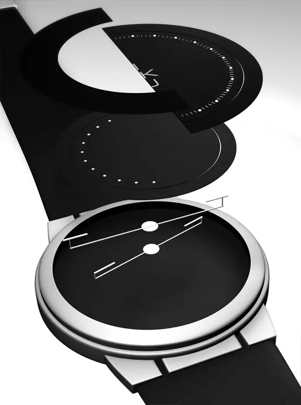 IKKU Watch by Löytö Esineiden Offers Unique Way to Read The Time