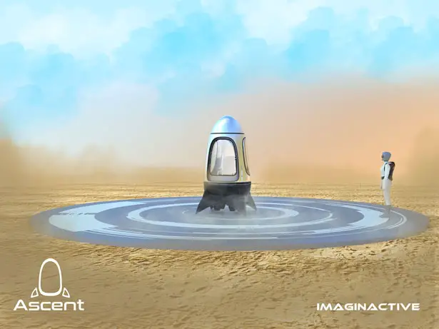 Imaginative Ascent Rocket Pod for Space Tourism by Ashish Thulkar