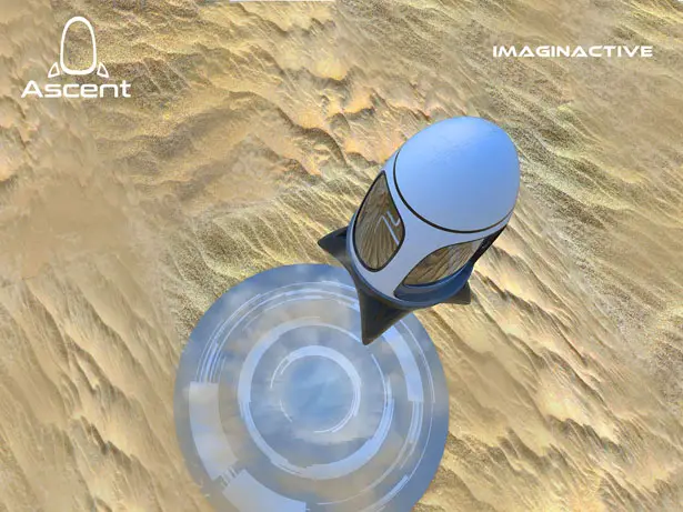 Imaginative Ascent Rocket Pod for Space Tourism by Ashish Thulkar