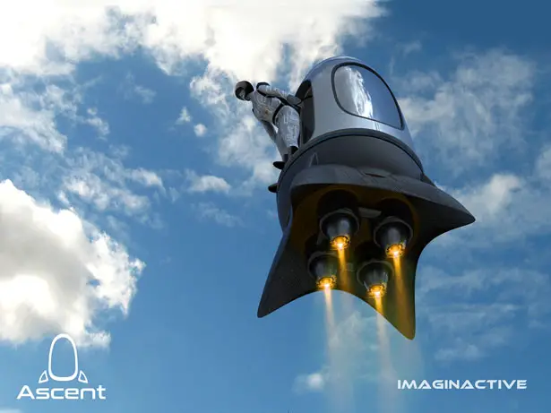 Imaginative Ascent Rocket Pod for Space Tourism by Ashish Thulkar