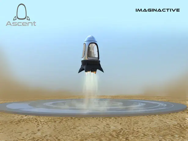 Imaginative Ascent Rocket Pod for Space Tourism by Ashish Thulkar