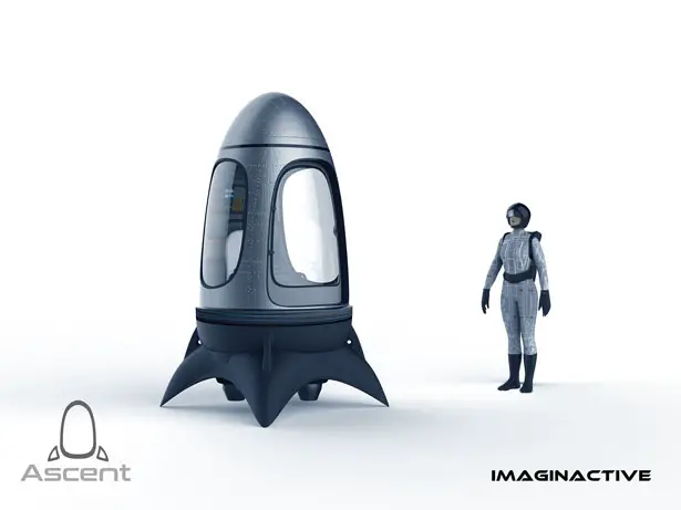 Imaginative Ascent Rocket Pod for Space Tourism by Ashish Thulkar