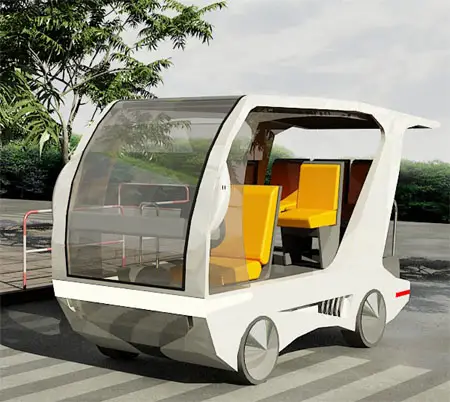 Indoor Solar Car Offers Convenient Short Distance Commuting with Luxury