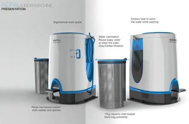 Indra Laundry Machine by Elodie Delassus