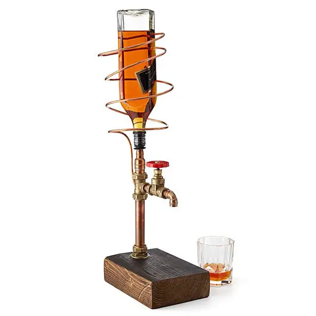 Industrial Style Brass & Copper Drink Dispenser