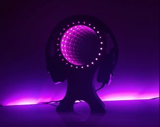 Cool RGB LED Infinity Mirror Headset Stand for Your Gaming Room