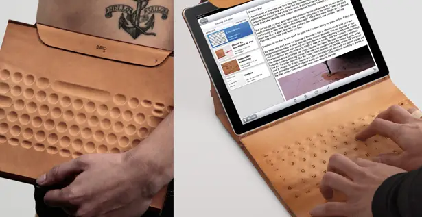 INKO iPad Cover and Keyboard Made Out Of Leather