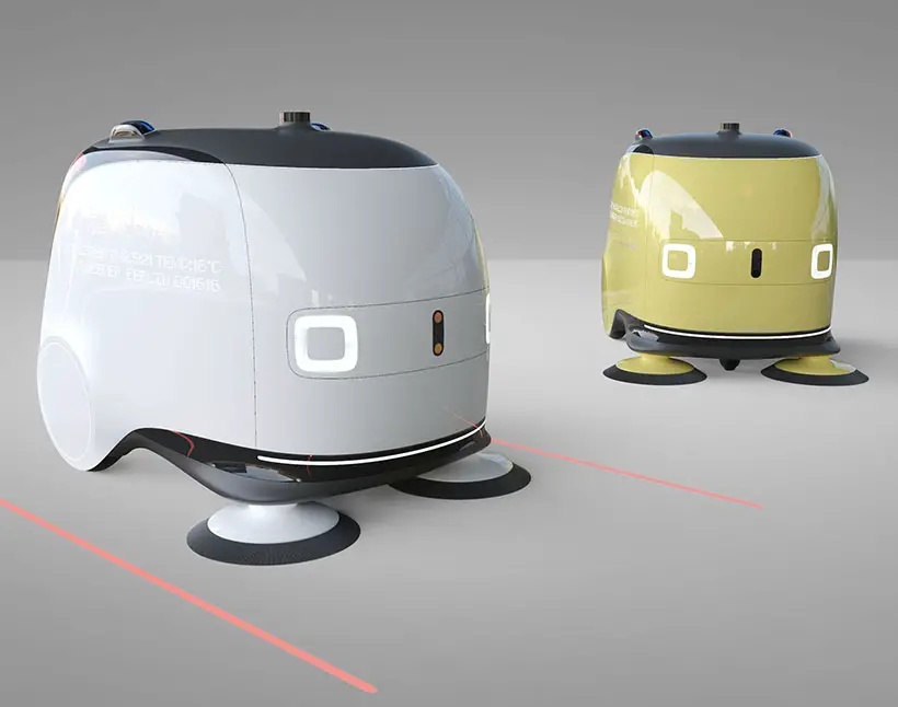 Future Interactive, Intelligent Unmanned Sweeper for City Streets by Lan Wei