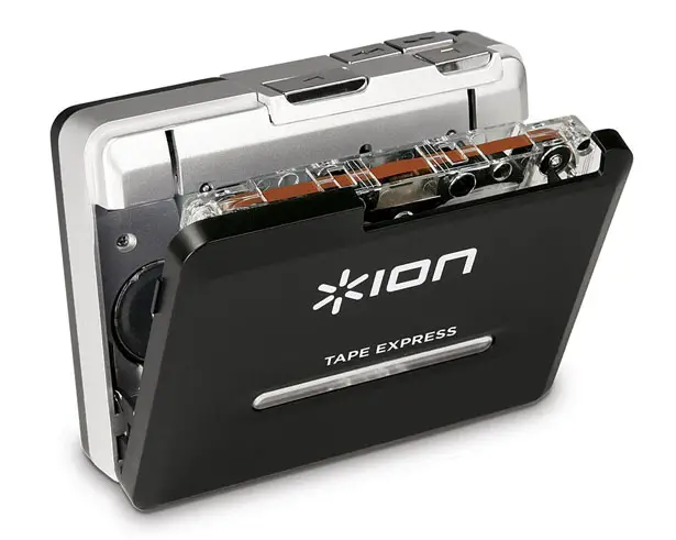 ION Tape Express Portable Analog To Digital Cassette Converter with Headphones