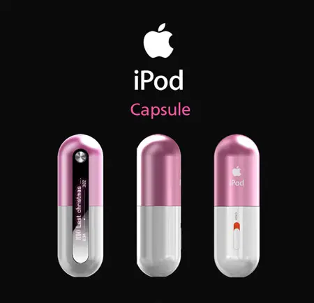 Capsule Style MP3 Players for Apple iPod