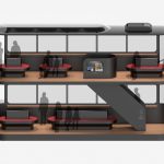 Island Double-Decker Driverless Tram for Hong Kong by Andrea Ponti