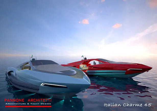 Italian Charme 45 Tender Yacht : A Luxurious Sporty Boat by Studio Pannone Architetti