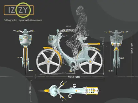 izzy plastic city bike for urban lifestyle