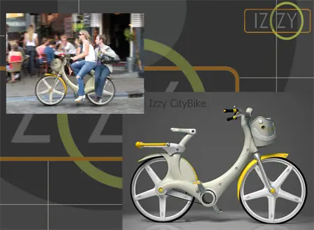 izzy plastic city bike