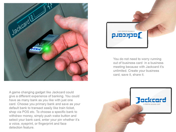 Jackcard Multifunctional Card Device by Stephen Reon Francisco