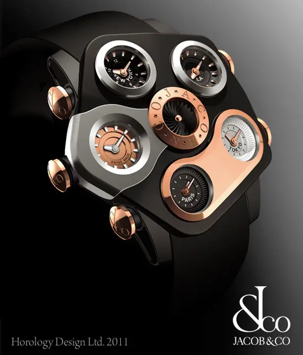 Jacob & Co five timezone collection by Horology Design