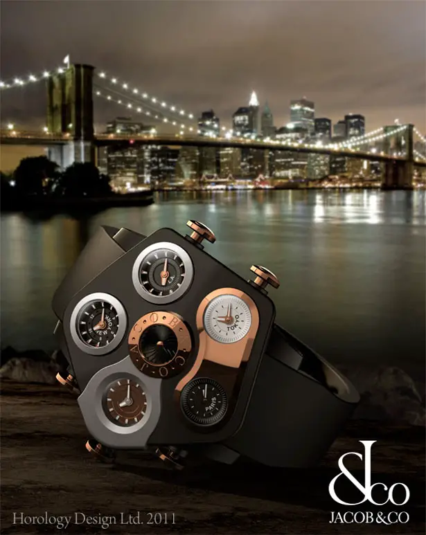 Jacob & Co five timezone collection by Horology Design