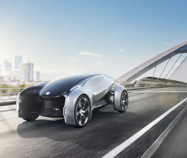 Futuristic Jaguar Land Rover Future-Type Concept Electric Car