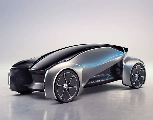 Futuristic Jaguar Land Rover Future-Type Concept Electric Car