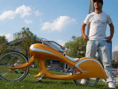 The Green Eye Candy and Orange Tequila Sunrise Bicycles