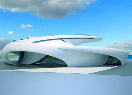 Futuristic Jet House by Jerome Olivet