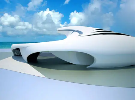 jerome olivet futuristic jet house