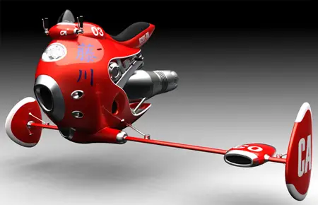 Awesome Jet Powered Flying Bike Concept
