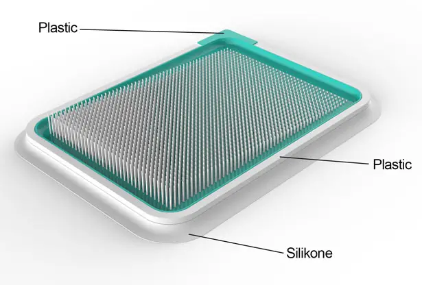 Jez : Vacuum Plastic Spread Board with Spikes by Snezana Jeremic