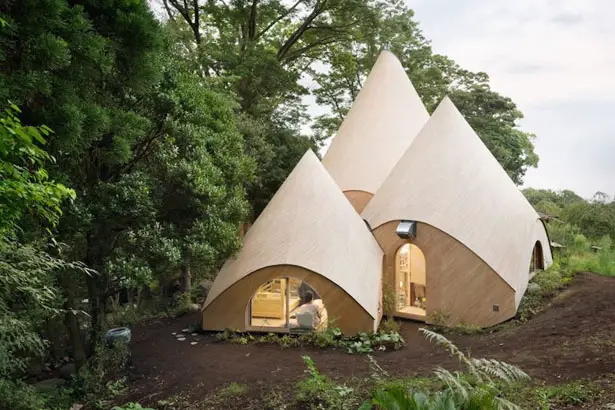 Jikka Teepee Shaped Buildings by Issei Suma