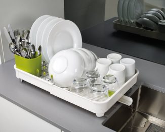 JosephJoseph Extend Dish Rack – Expandable Dish Drying Rack for Small Kitchen