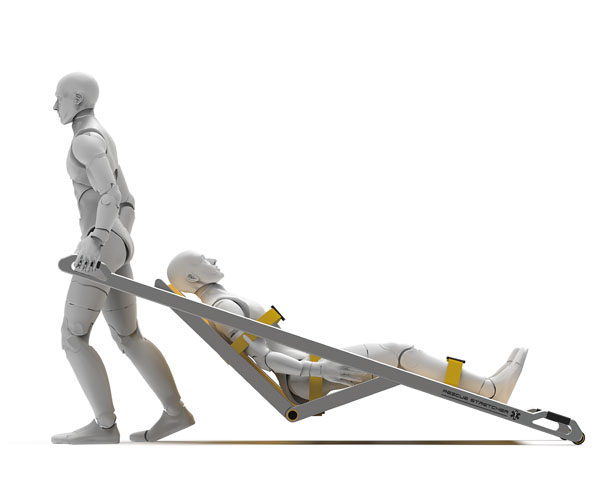 Just One: One-Person Operated Stretcher by Guo Xin, Qiu Qi, Wang Ning