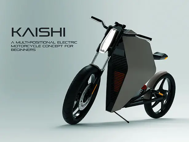 Kaishi Multi-Positional Electric Motorcycle Concept by Sean Cruickshank