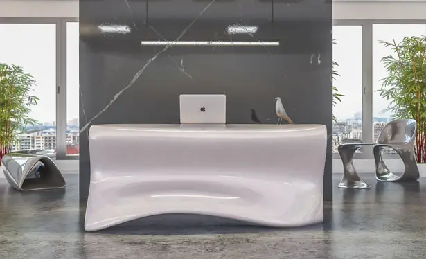 Kanda Reception Desk by Nuvist