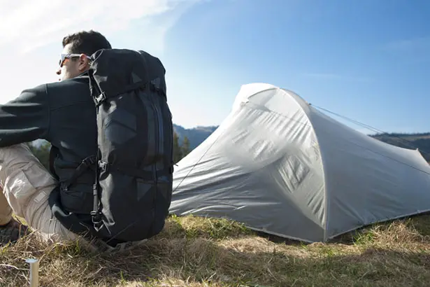Kando Backpack and Tent by Damian Schneider