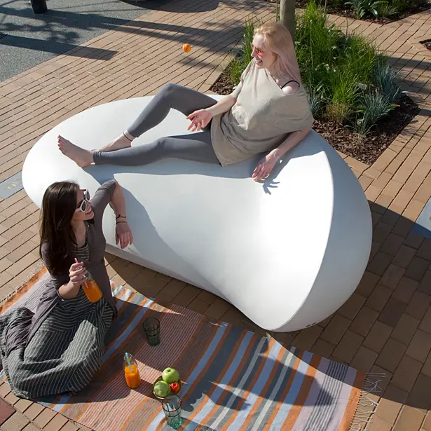 Kavics Concrete Bench by VPI Concrete Design and Manufacture