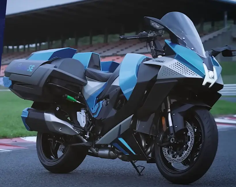 Kawasaki ICE Motorcycle Runs On Hydrogen