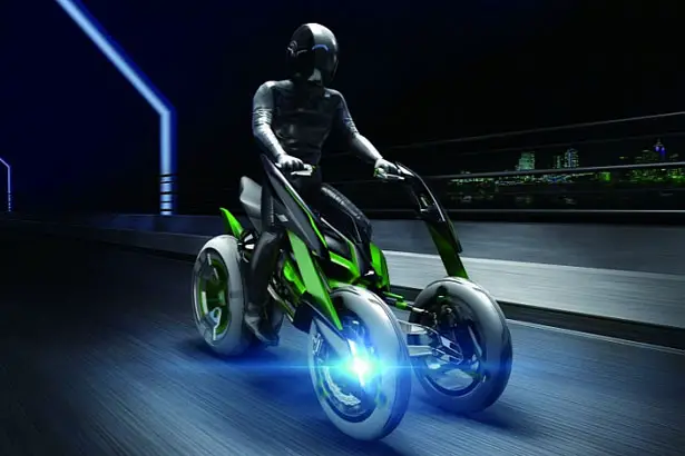 Futuristic Kawasaki J Concept Bike