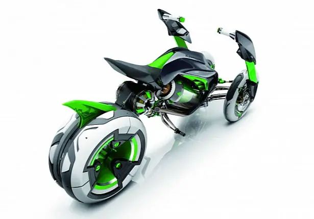 Futuristic Kawasaki J Concept Bike