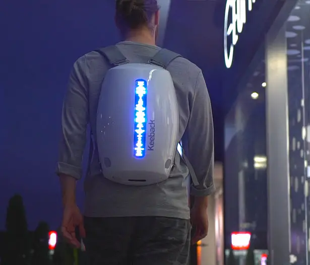 Keeback - Futuristic Multimedia Backpack by Steel Drake