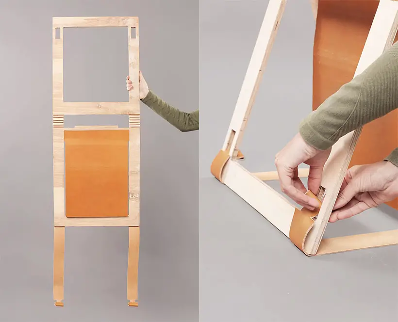 Kerf Folding Chair by Hamza Bavčić