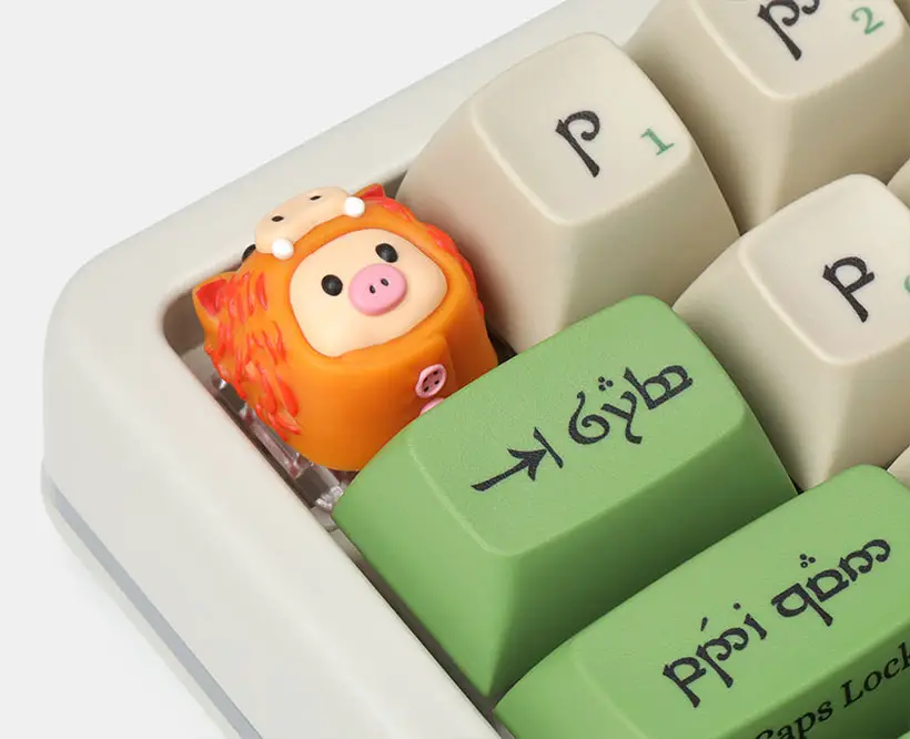 KeycapKust Piggy Boar Pajamas Artisan Keycap