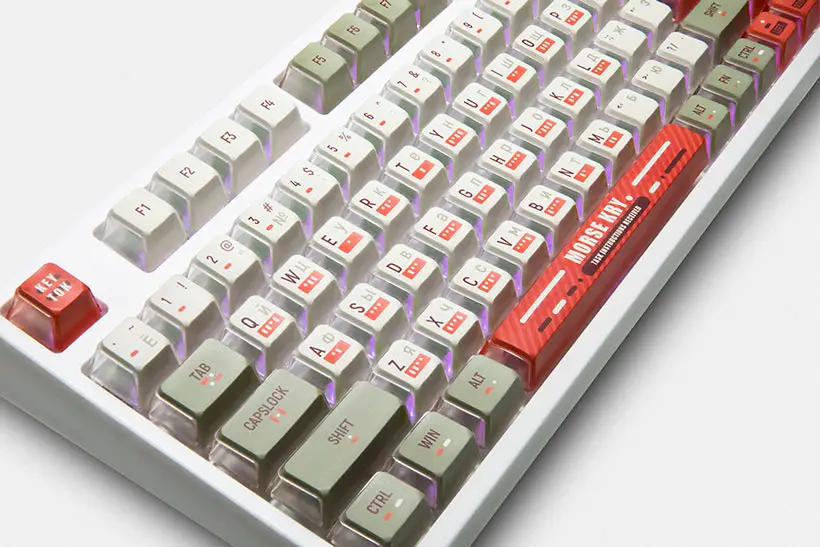 Keytok Morse Semi-Transparent Keycap Set