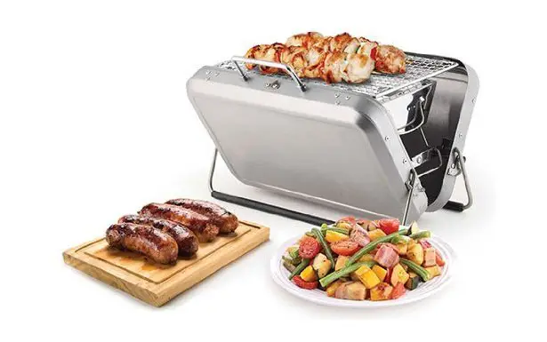 Kikkerland BQ01 Portable BBQ Suitcase