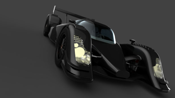 Kinetia LMX Racing Car Features Gull Wing Doors and Curvaceous Body