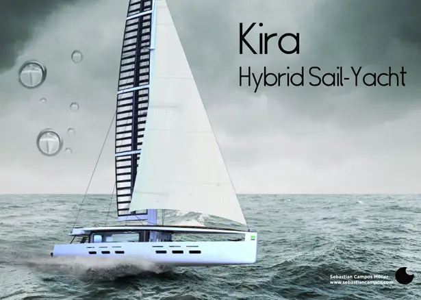 Kira Hybrid Sailing Yacht by Sebastian Campos