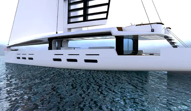 Kira Hybrid Sailing Yacht by Sebastian Campos