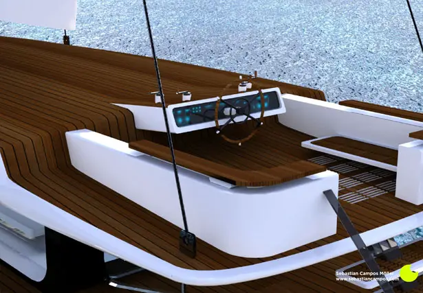 Kira Hybrid Sailing Yacht by Sebastian Campos