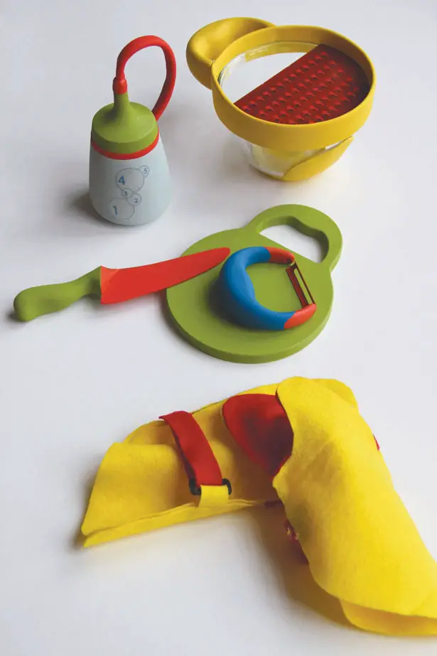 Kitchen Kids concept Kitchen Tools for Children